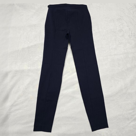 Lilly Pulitzer ✦ Navy Blue Slim Fit Pants ✦ Side Button Zip Cotton Blend Sz 00 - Picture 6 of 12
